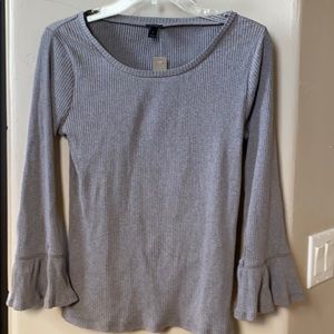 J.crew ruffle sleeve top